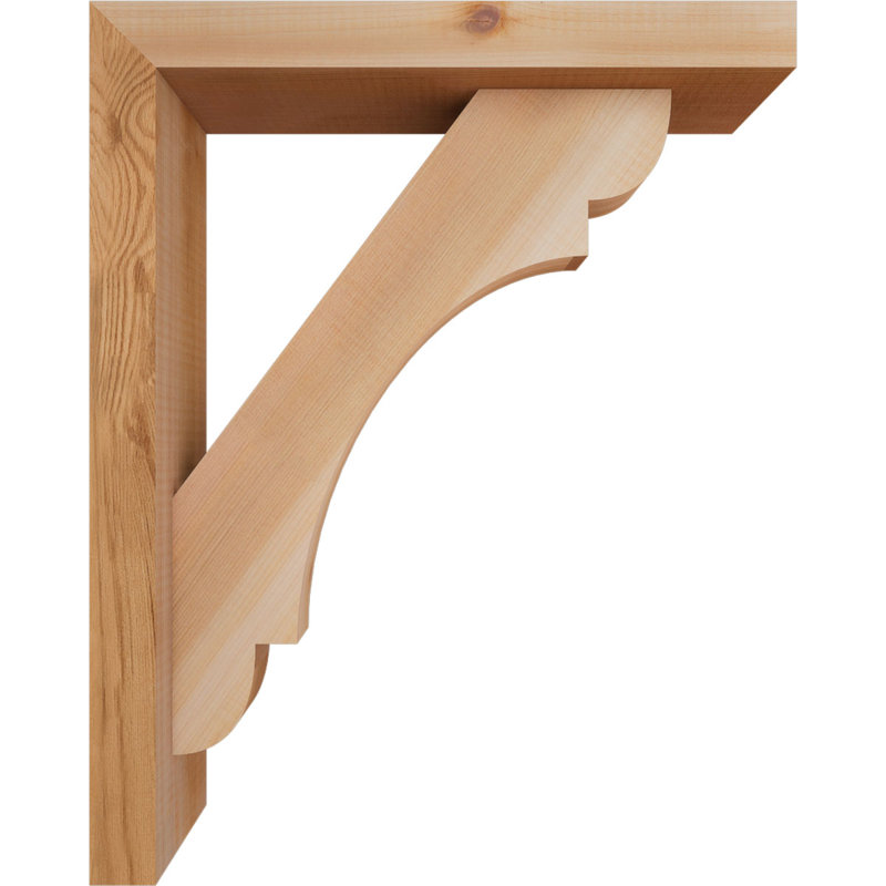 Support de bloc olympique avec entretoise décalée, 20 x 16, Cèdre rouge occidental de l 3 1/2 po (lisse)