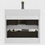 Meuble-lavabo blanc 24 po avec lavabo Rosaleen
