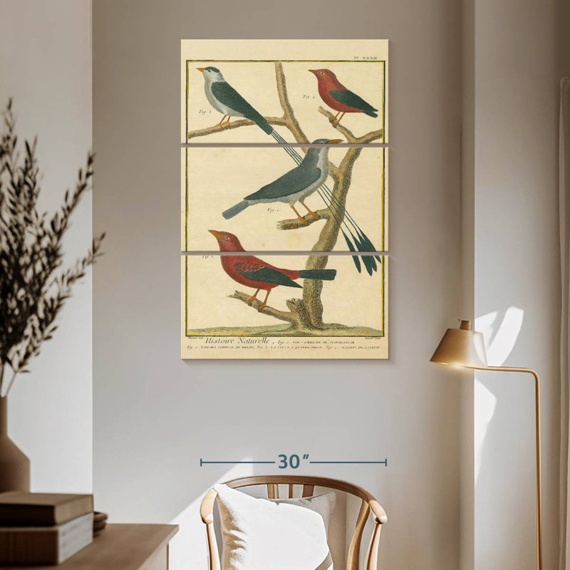 Brampt Bird Drawing I, 65" H x 42" W