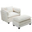 Canapé surdimensionné d'intérieur, repose-pieds portatif, canapé-lit simple Boucle avec siège plus large, coussin double profond, enveloppement épais d'accoudoirs épais pour le salon, la chambre à coucher-1839413614