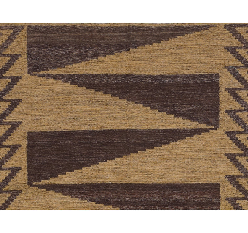 Geometric Area Rug in Brown