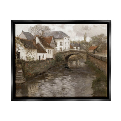 " Classic Canal Neighborhood Scenery " by Lettered And Lined
