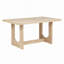 Ensemble de table de salle à manger 6 pièces avec banc, ensemble de table de cuisine rectangulaire en bois avec banc et 4 chaises rembourrées pour le salon, la cuisine, la salle à manger, la base en forme de U