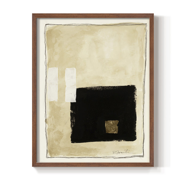 «Inner Musing I», reproduction encadrée - bois massif, Brun, H 10 po x l 8 po
