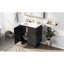 Ensemble de meuble-lavabo sophistiqué avec rangement abondant et design élégant pour une salle de bain soignée-659507919