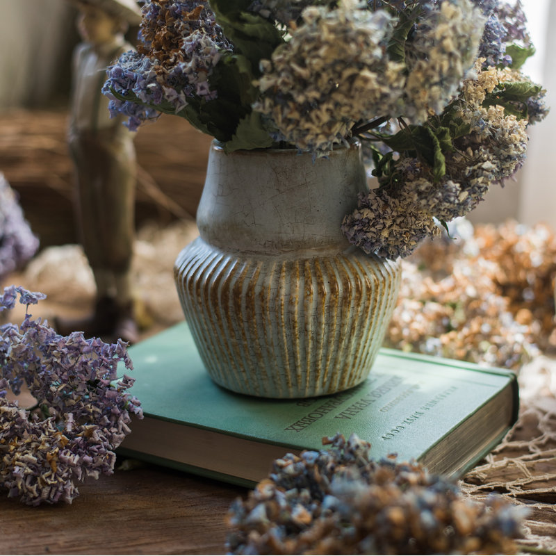 Rutz Handmade Ceramic Table Vase, 6" H x 5" W x 5" D