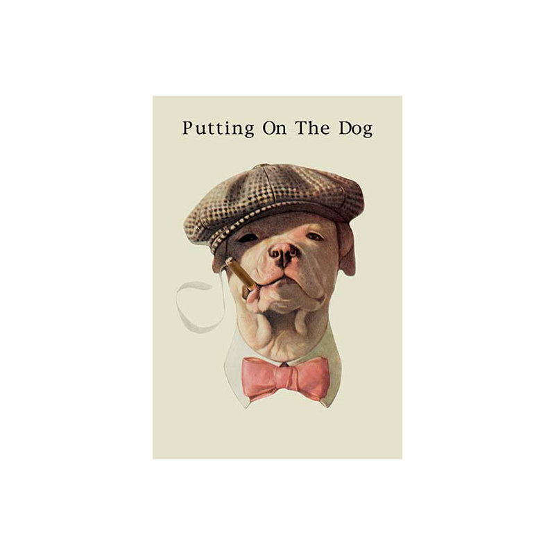 « dog », affiche rétro, H 42 po x l 28 po x P 1,5 po