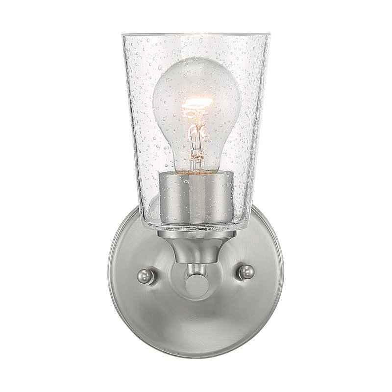 Weccacoe Dimmable Bath Sconce, Brushed Nickel