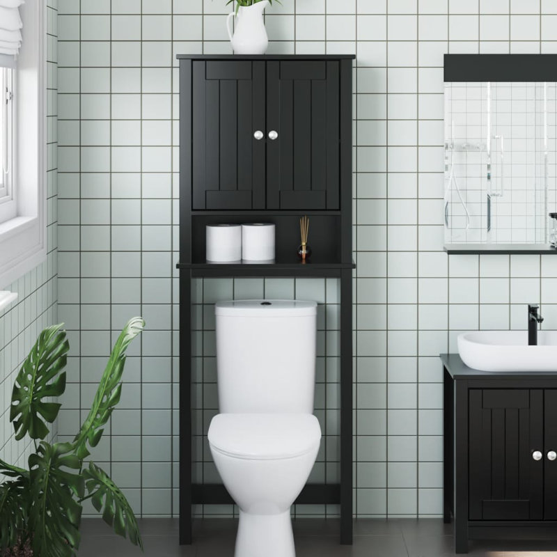 Freestanding Over The Toilet Storage, Black