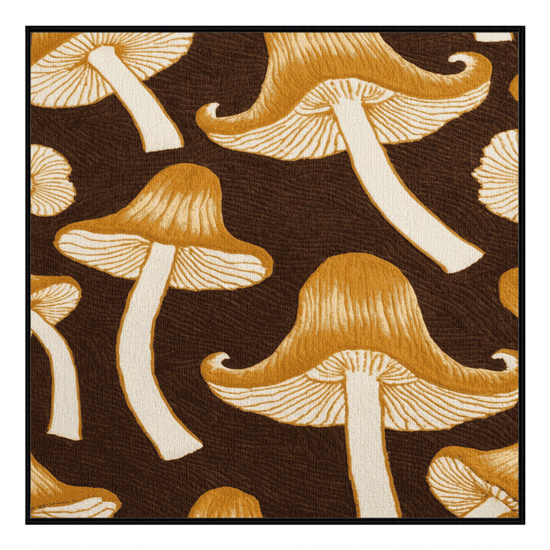  Tapis lavable Chanterelle, Carré 6 pi