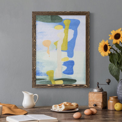 Rorschach Rainbow I - peinture sur toile encadrée