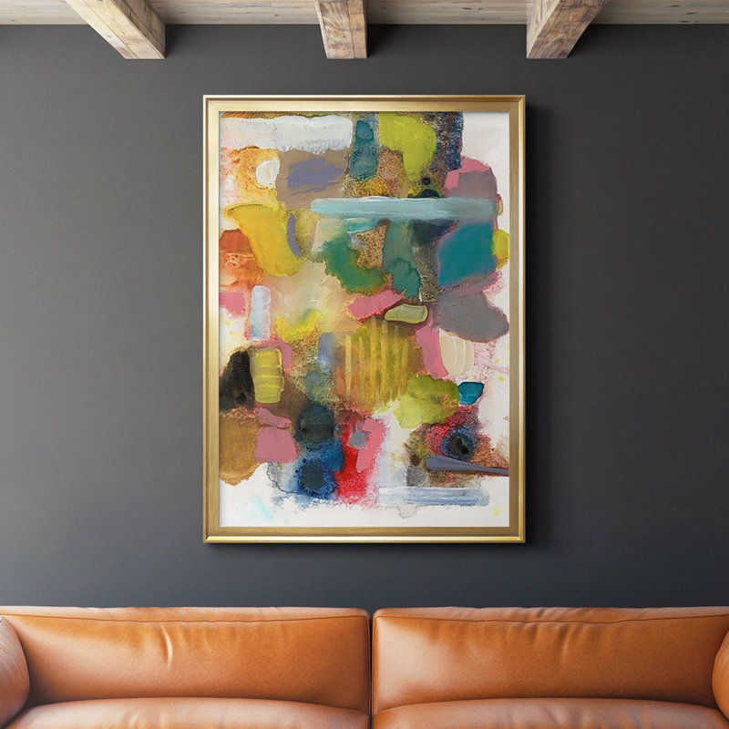 " Everything At Once II ", Gold, 24.5" H x 18.5" W x 1" D