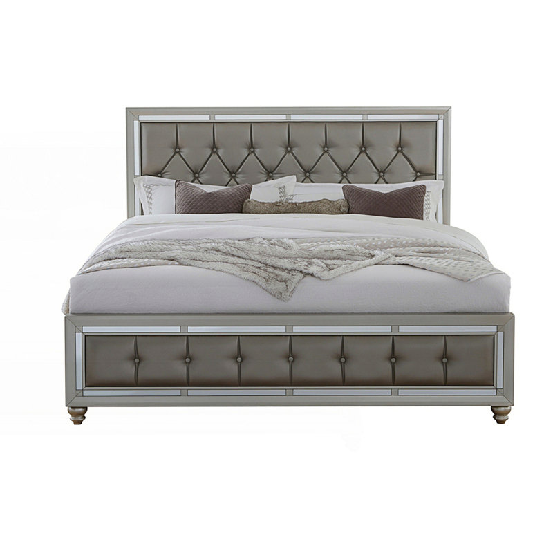 Full Bed With Tufted Headboard