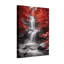 Plantes et fleurs, feuilles rouges, chute d'eau, noir et blanc, nature-798268595