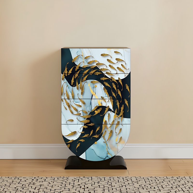 Commode décorative 4 tiroirs