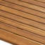 Table de bar d'extérieur en bois avec finition, profondeur de 44 pouces, pieds minces, utilisation rectangulaire exquise et simple, largeur de 25 pouces, design, intempéries-610092616