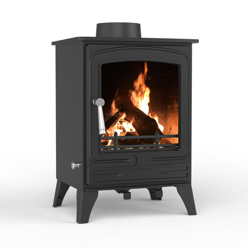 Steel Eco Multifuel Stove, 58.50cm H x 38.70cm W x 37.80cm D