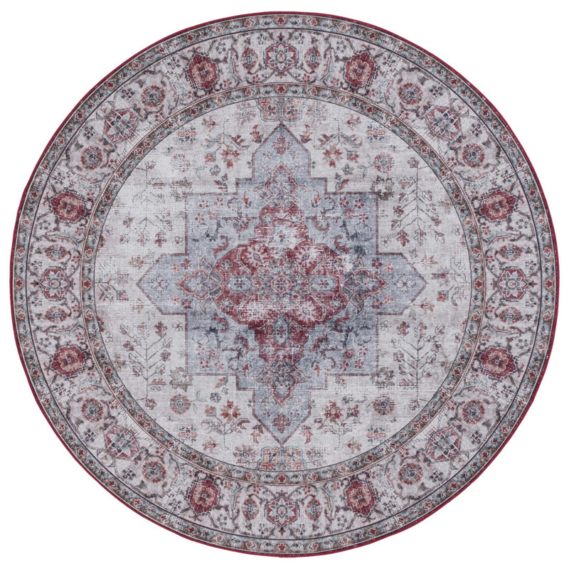 Tucson Performance Machine Washable Oriental Rug, Round 6'