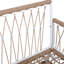 Chaises longues en corde tissée avec structure et coussins métalliques Binette