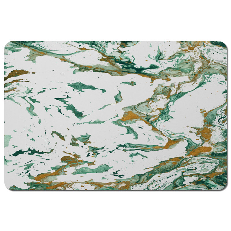 Madge Polyester-Coated Hardboard Abstract Rectangle Placemat