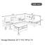 Canapé modulaire moderne avec méridienne réversible-1137089060