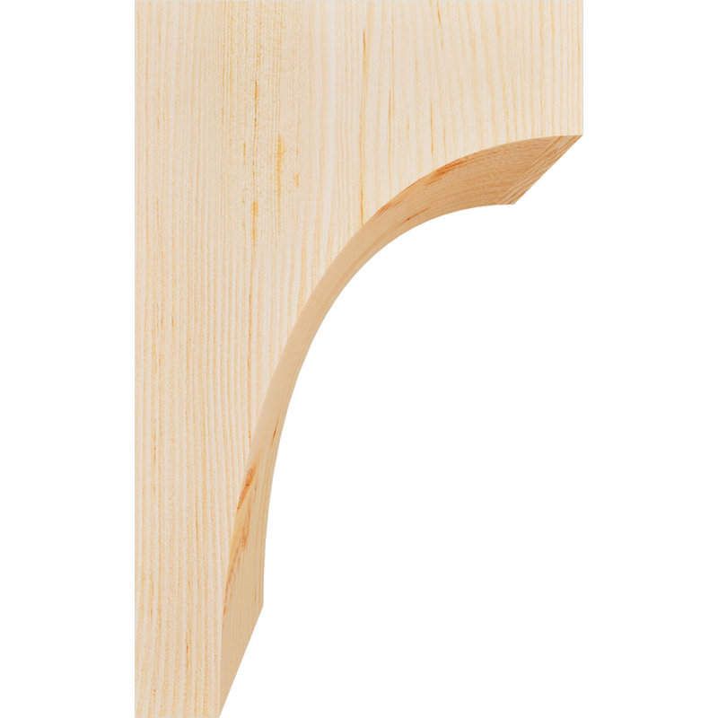 Huntington Corbel, H 12 po x l 5,5 po x P 8 po, Sapin de Douglas, Lisse