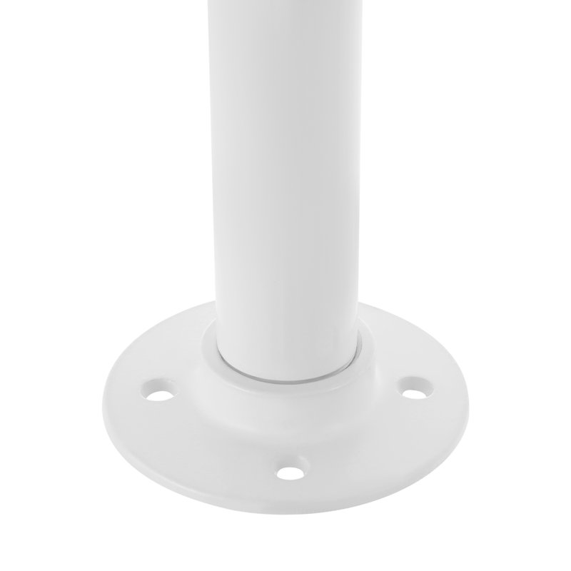 Rampe d'escalier blanche en métal en forme de U, H 39,37 po x l 7,87 po x P 3,34 po