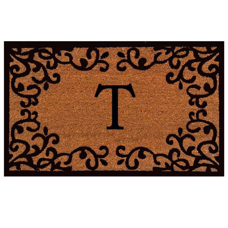Salguero Non-Slip Outdoor Doormat, T, Rectangle 17" x 29"
