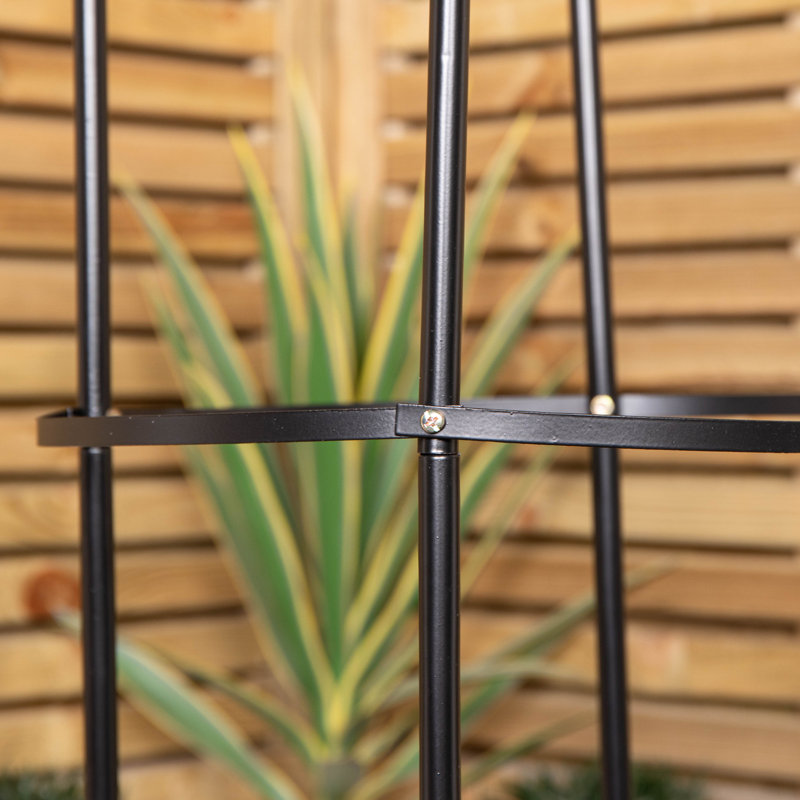 Gillian 1.9M Metal Garden Patio Obelisk Trellis For Climbing Plants