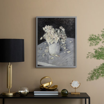 Vintage Floral Print LXXXV Framed Print - Solid Wood