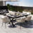 Discover Unmatched Flexibility In Alfresco Dining With Six Creatively Arranged Chairs Made Of Polyester Woven Tape And A Table That Expands From 62.9 To 82.6 Inches To Suit Any Occasion.