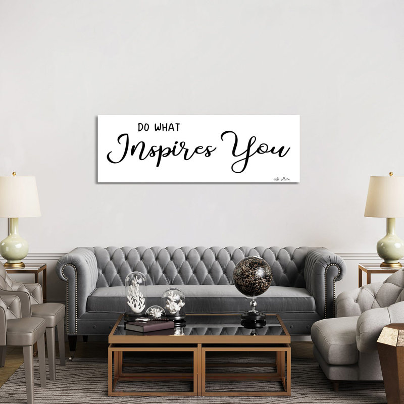Do What Inspires You 1 Piece Wrapped Canvas Panoramic Wall Art, 152.4 cm H x 50.8 cm W x 1.91 cm D