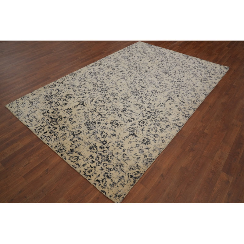 Tapis de salon moderne et abstrait 5 x 8