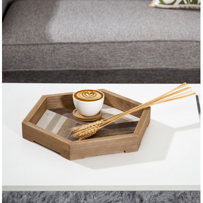 Plateau de service en bois massif Farmhouse