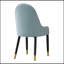 Ensemble de chaises de salle à manger modernes en similicuir 2 pièces avec pieds en métal pour le salon / salle à manger / salle de réception-1114511922