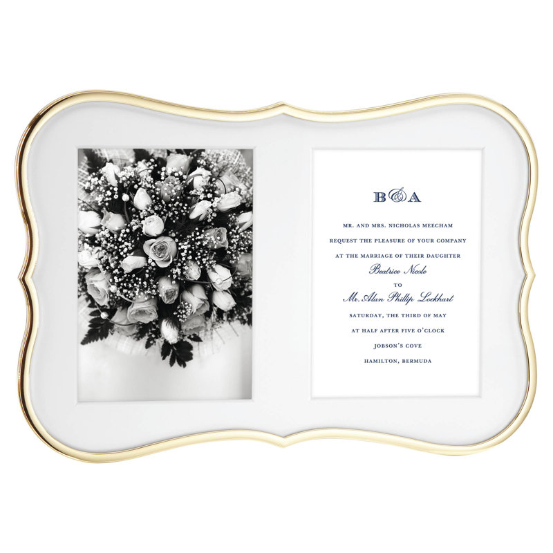 Crown Point™ Metal Silver Plated Picture Frame, Gold