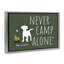 Toile flottante jamais encadrée «Never Camp Alone» par Dog Is Good-1682253777-1682253791