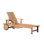 Makela Outdoor Teak Chaise Lounge