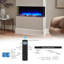 Castleton Fires & Fireplaces Black Electric Fireplace with 6824.28 BTU-92622032