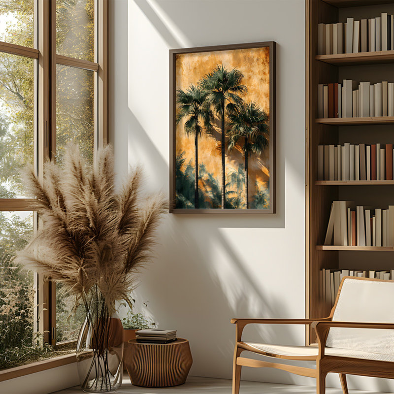Elegant Framed MDF Painting, 19.7 x 27.6 x 0.1 inches | 100% MDF with 3 mm Thickness, Durable Spruce Frame | Perfect for Home Decor, Living Room & Office | Stylish Artwork to Enhance Your Space