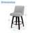 Hokku Designs & Makiba 360° Swivel Counter Height Bar Stool - CertiPUR-US Foam, Solid Wood Frame, Linen Upholstery-718174141-717743518