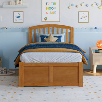 Richmond Solid Wood Platform Bed with Footboard & Storage Drawers