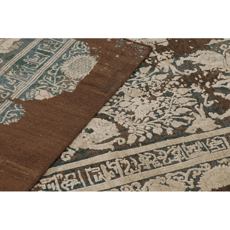 Modern One-of-a-Kind 9'0X12'0 Hand Knotted Area Rug
