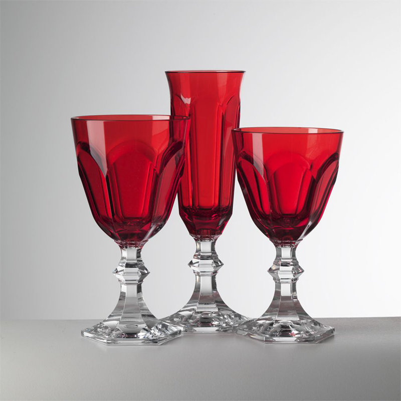 Dolce Vita Goblet, Red, 7.75 oz