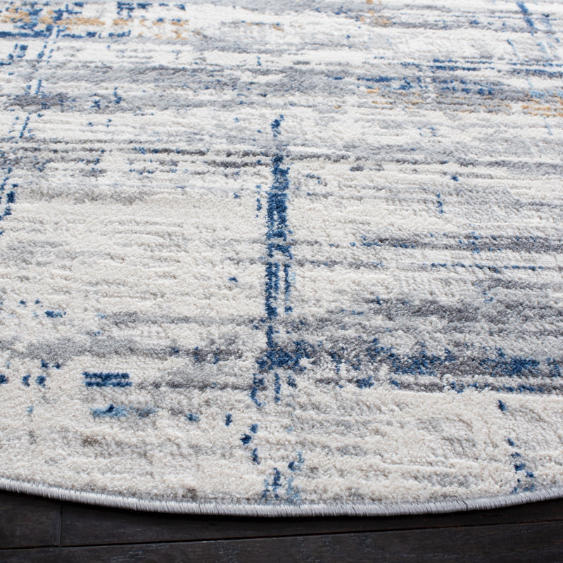 Amelia Cotton Abstract Rug, Rectangle 5'5" x 7'7"