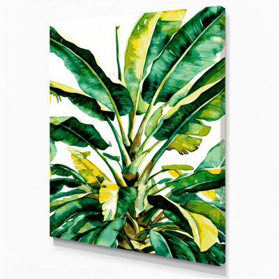 Watercolor Botanical 55 Beige Canvas Wall Art