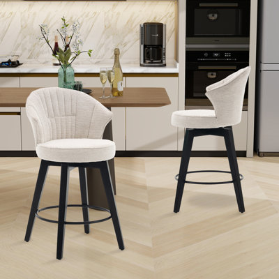 Upholstered Counter&Bar Stool(Set Of 2)