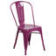Chaise empilable en métal pour l'intérieur et l'extérieur Peterson-646473562
