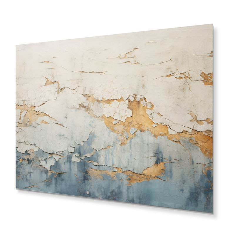 - Art mural abstrait en métal, H 16 po x l 32 po x P 1 po