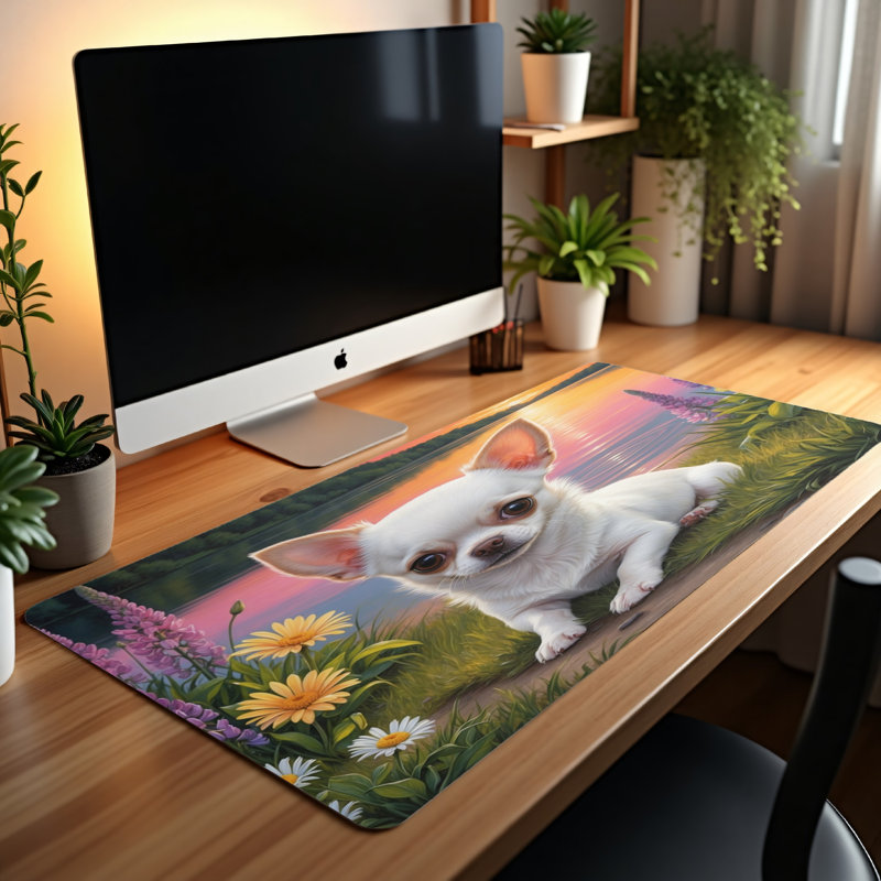 Polyester Desk Pad, 31.5x15.5